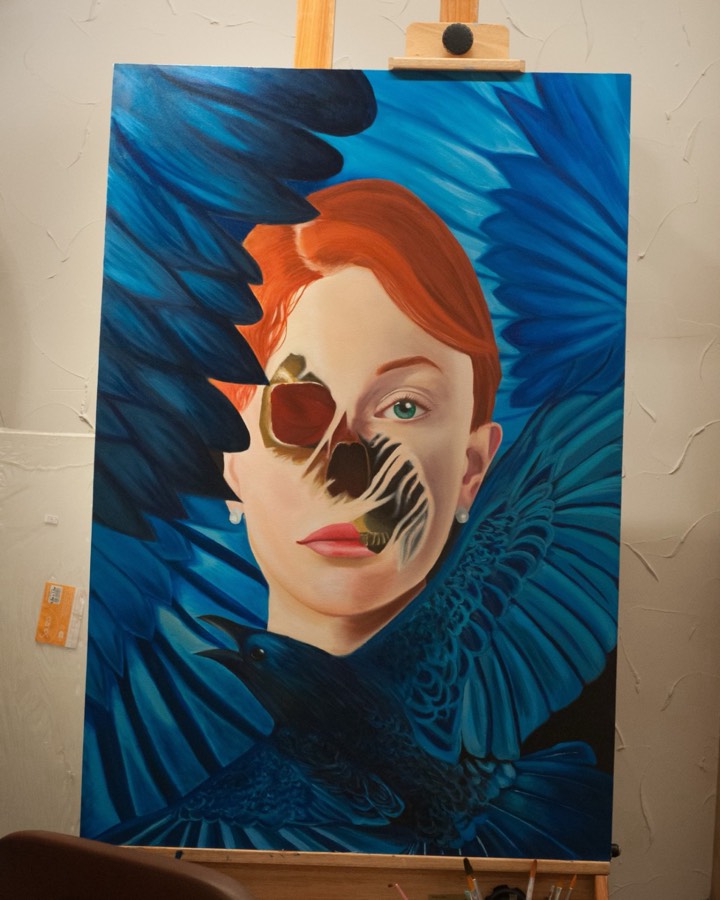 Dead as Gold: pintura sobre tela de Leonardo Fonseca