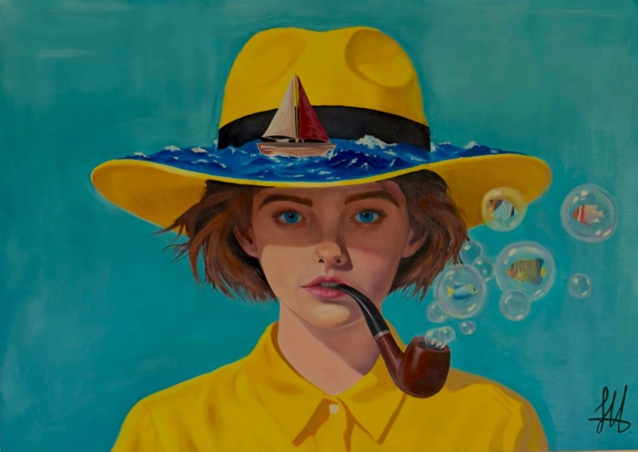 Ocean Breath: pintura sobre tela de Leonardo Fonseca
