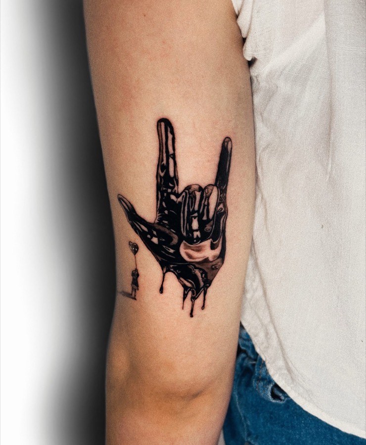 Tatuagem Mão metálica feita por Leonardo Fonseca em São Luís – MA